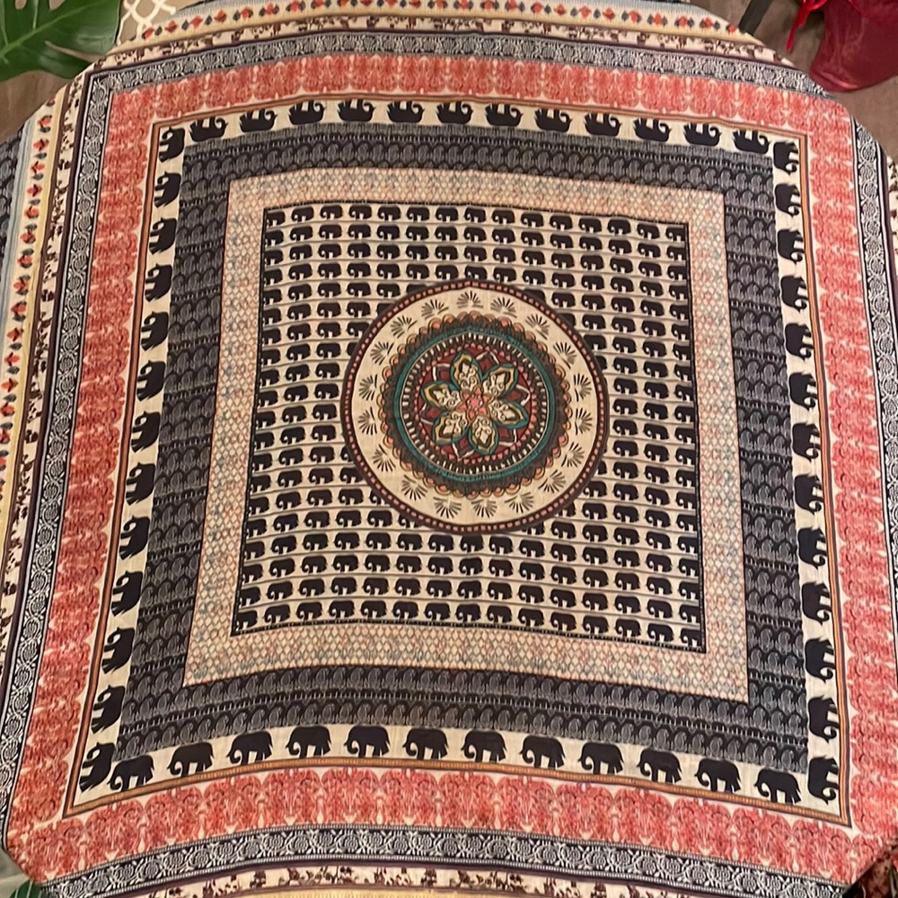 Nice and thin elephant scarf. Never used